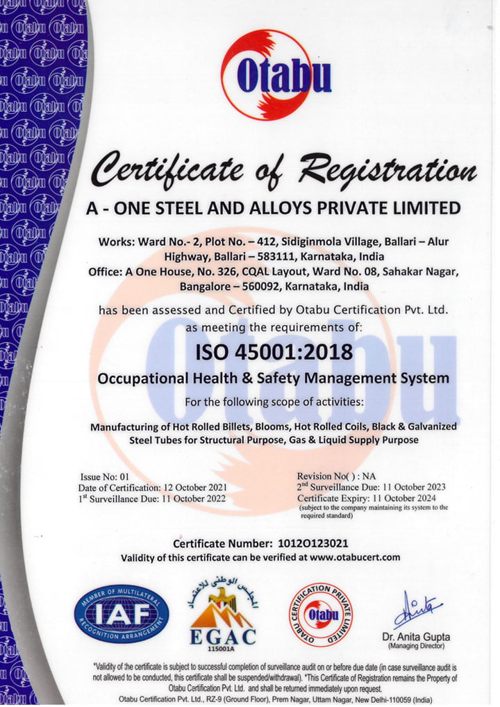 Otabu Certifications